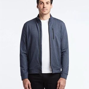 Public Rec All Day Everyday Heather Navy Zip-Up Jacket